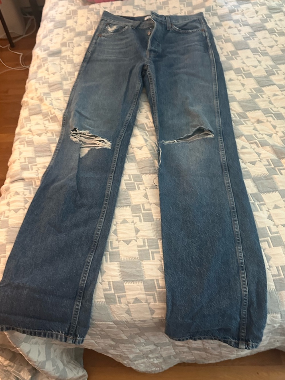Re/Done 90s Distressed High Rise Loose 28